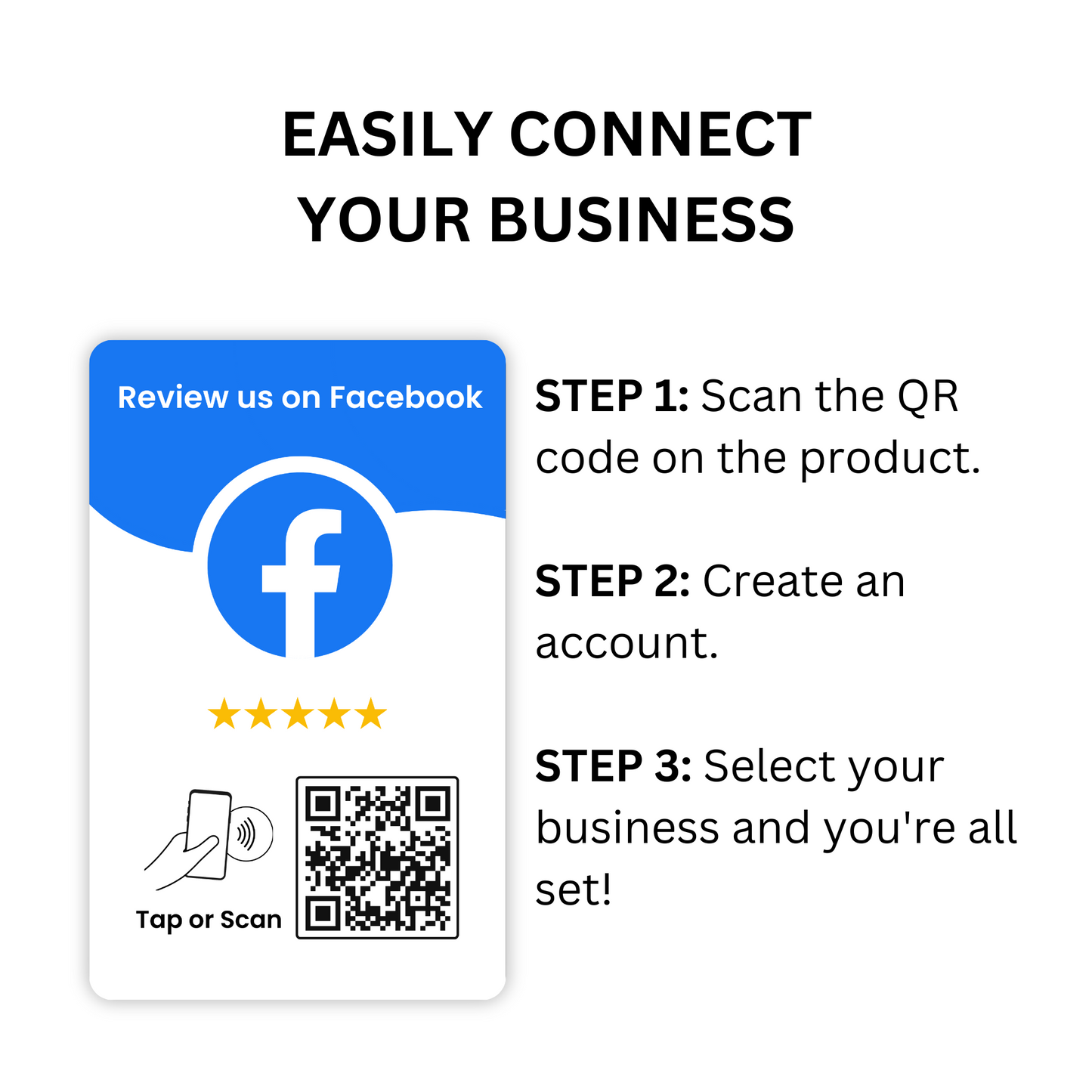 Easily Connect Your Facebook Review Card To Your Business