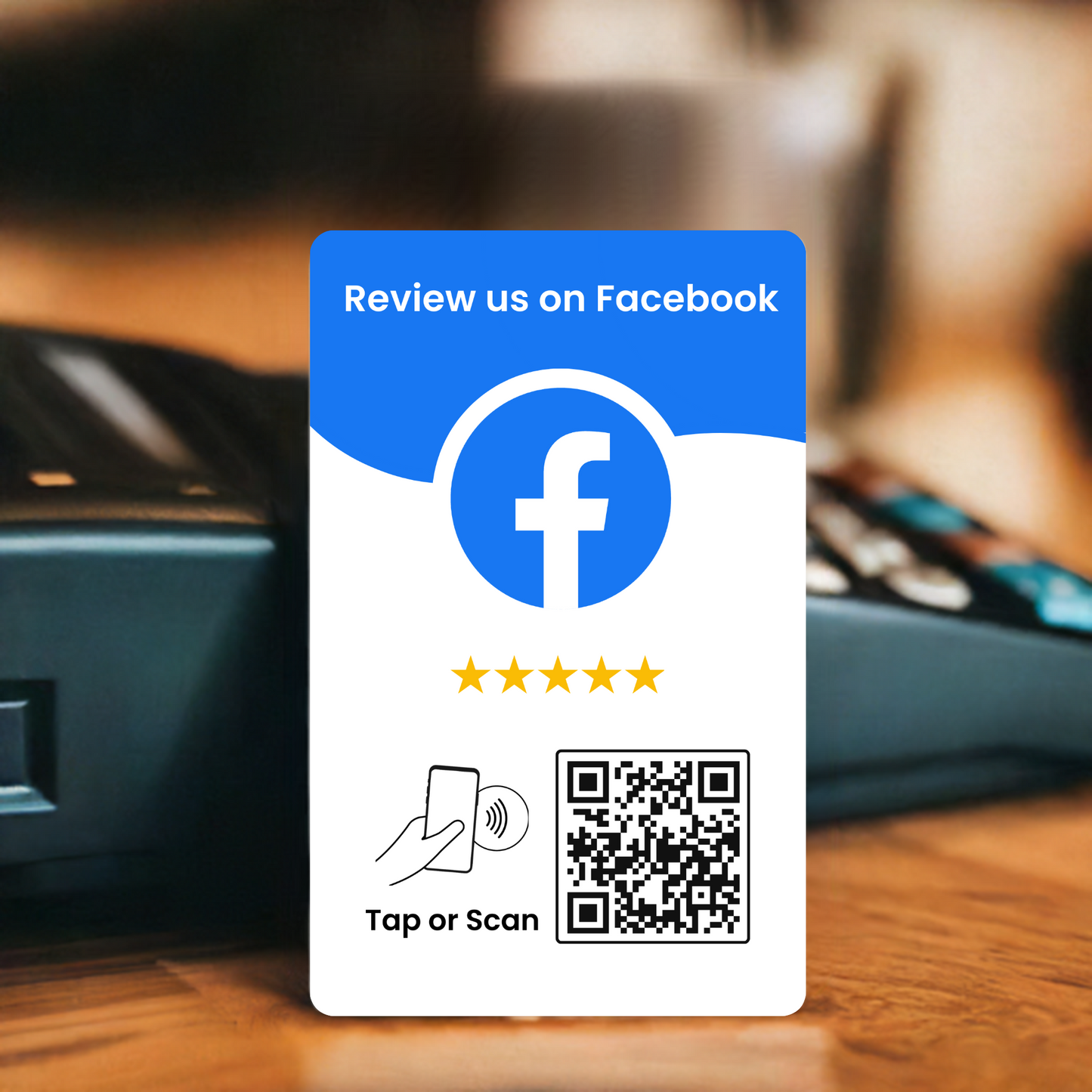 Facebook Review Tap Card