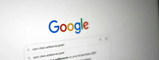 A computer screen with the google logo on it