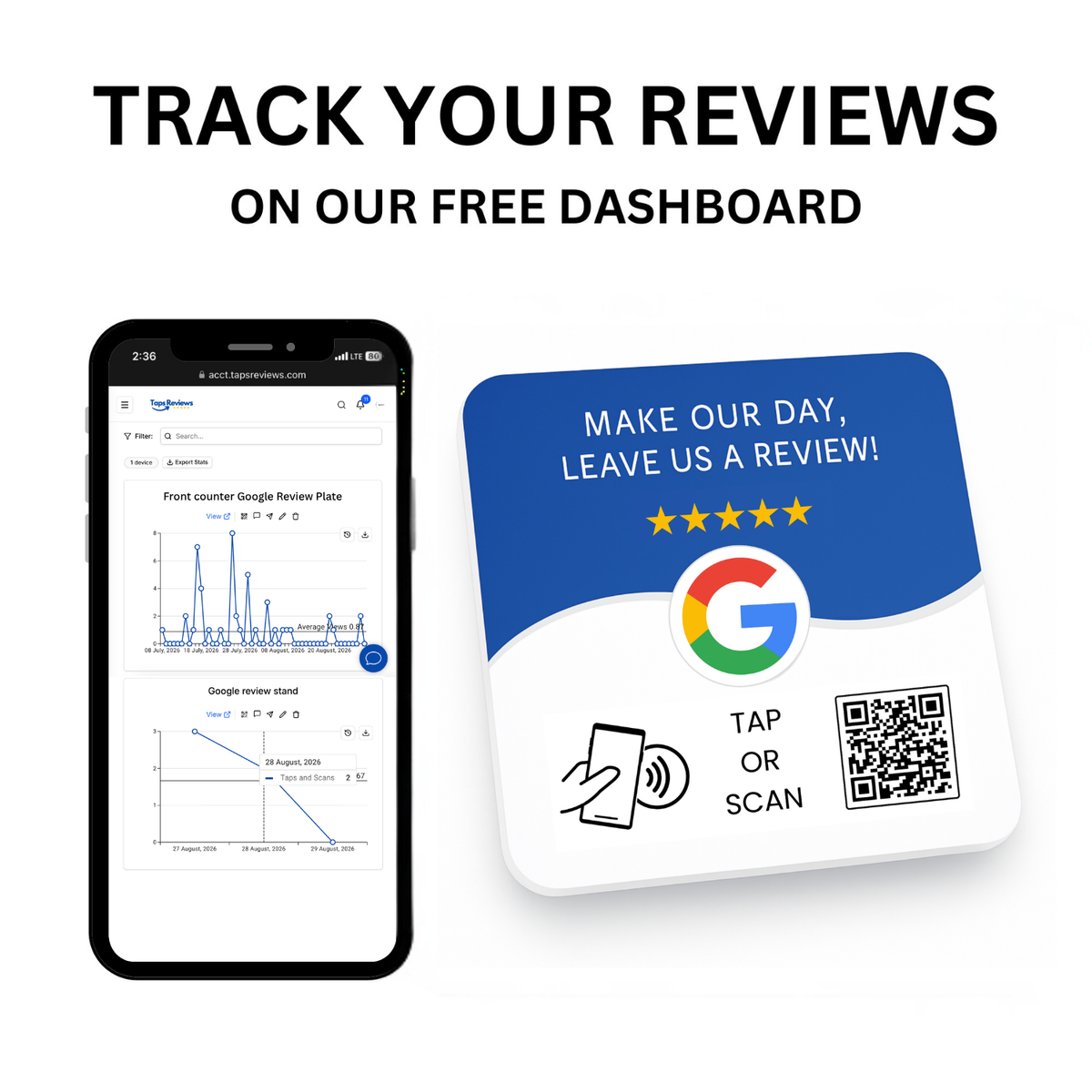 Tap Google Review Plate