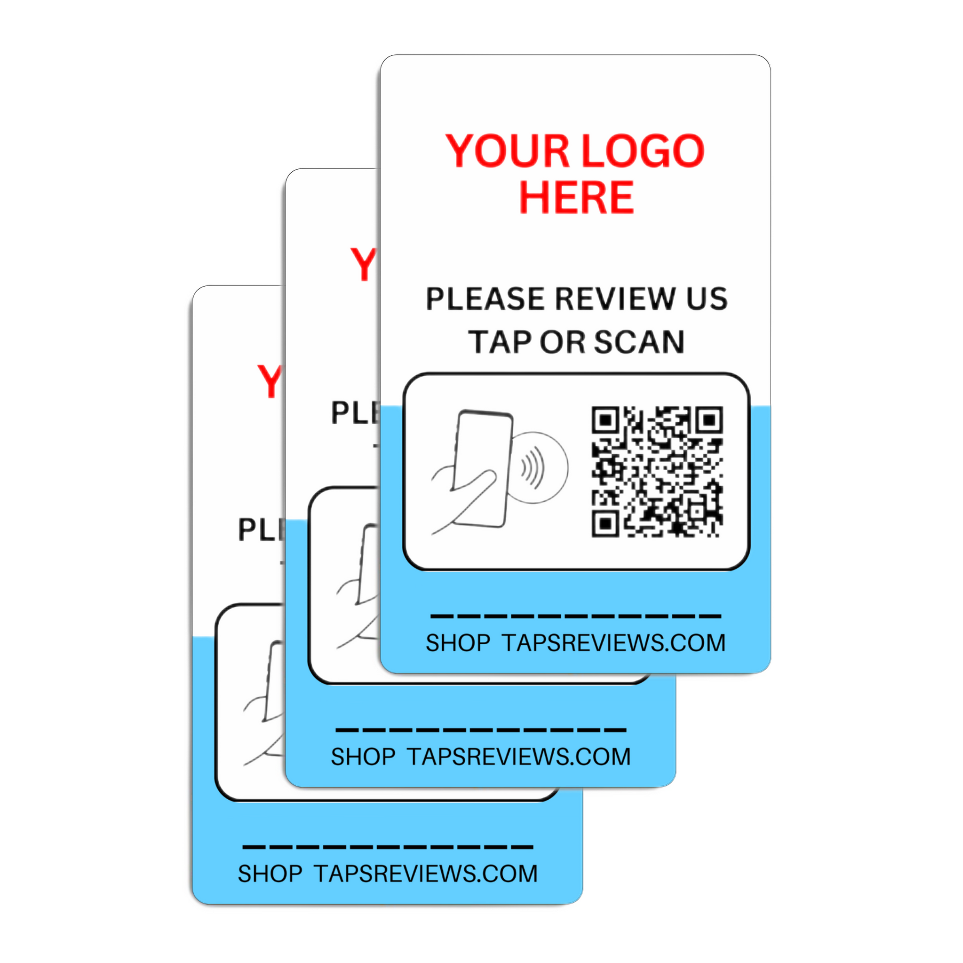 3 Custom Google Review Cards