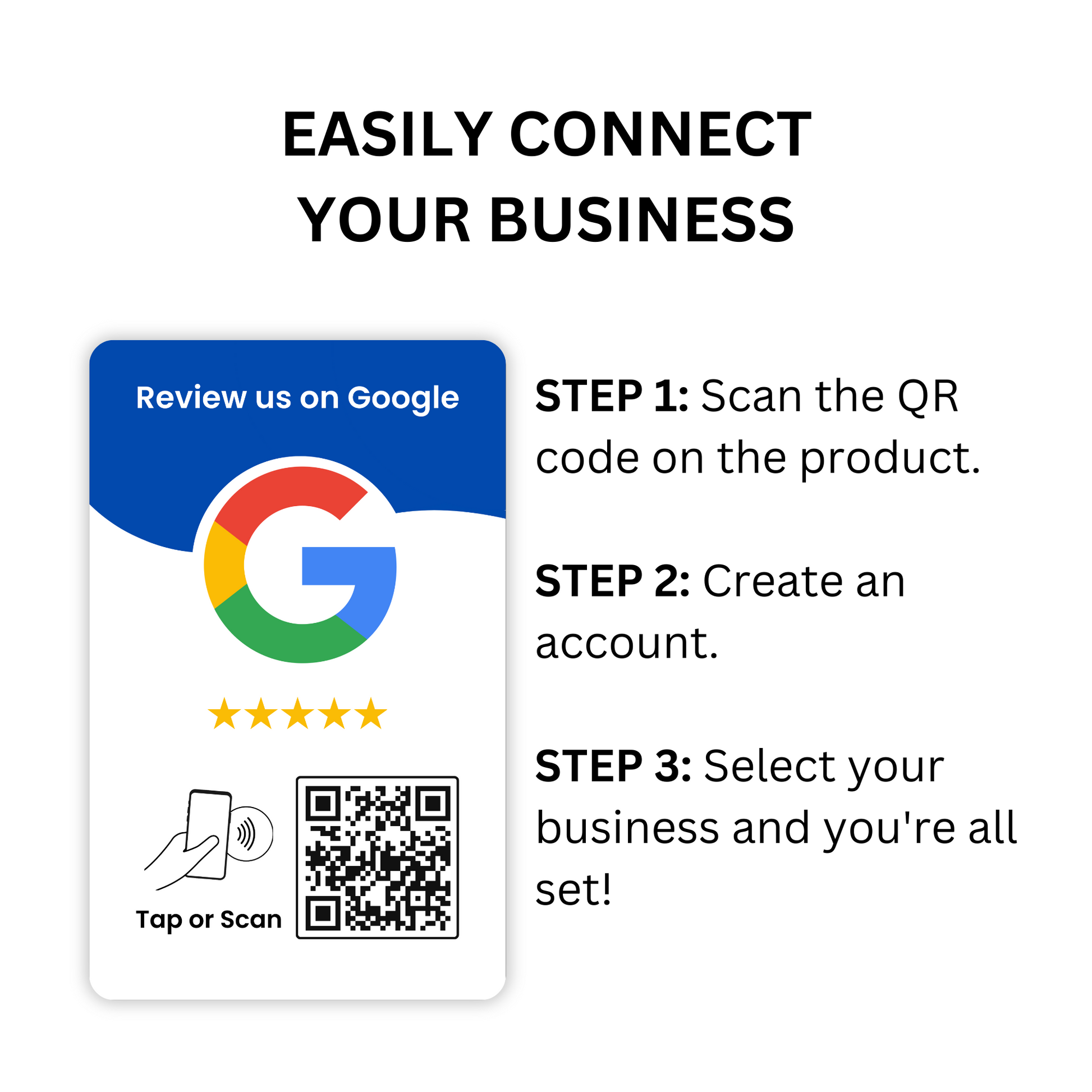 Easily Connect Your Business In 3 Steps