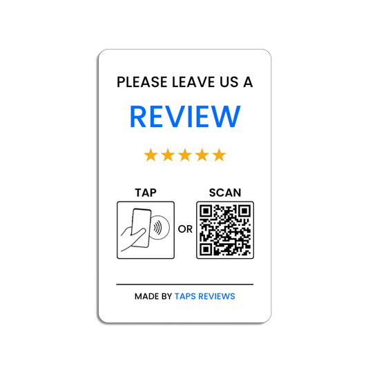 Google Review Card, Front Side