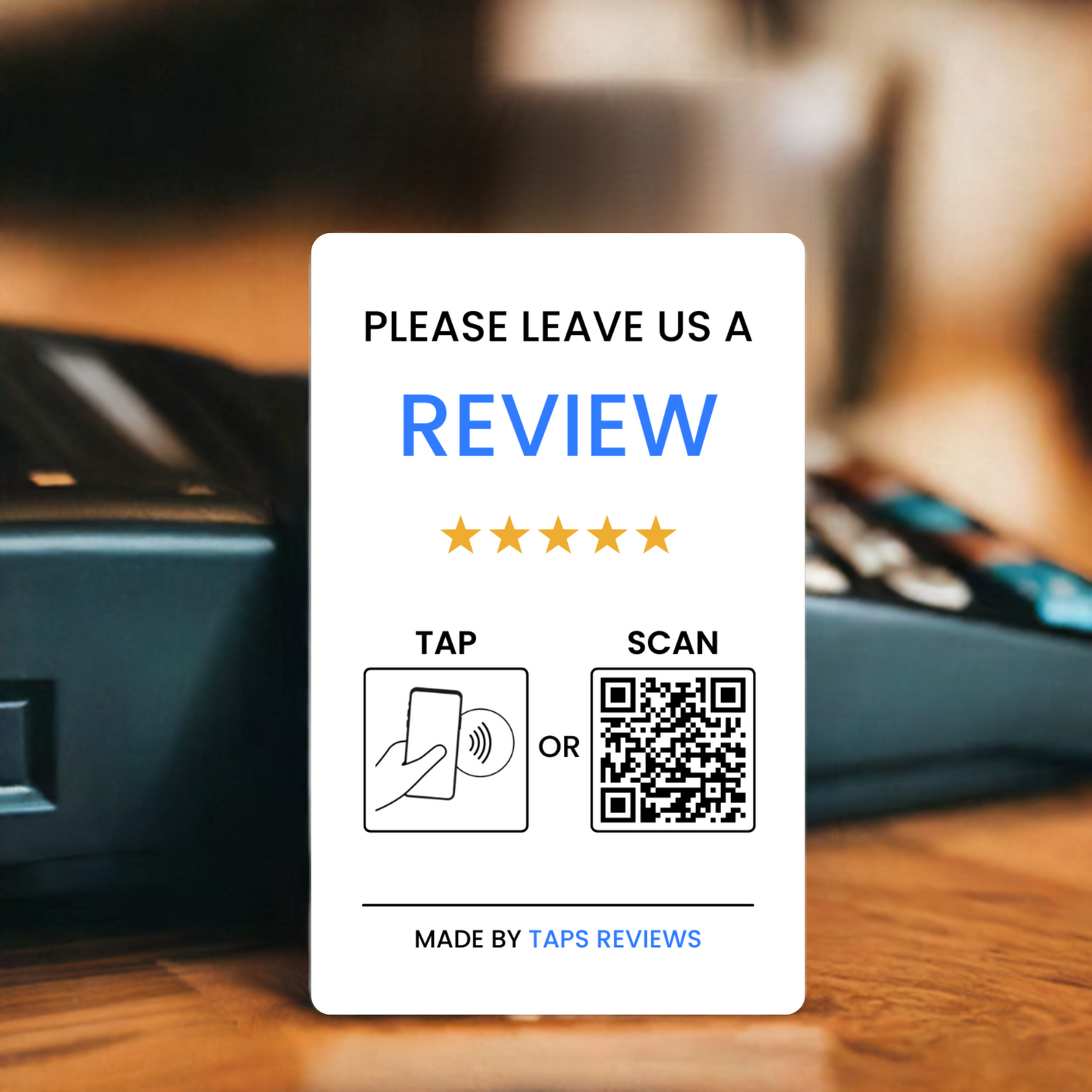 Google Review Card in a business