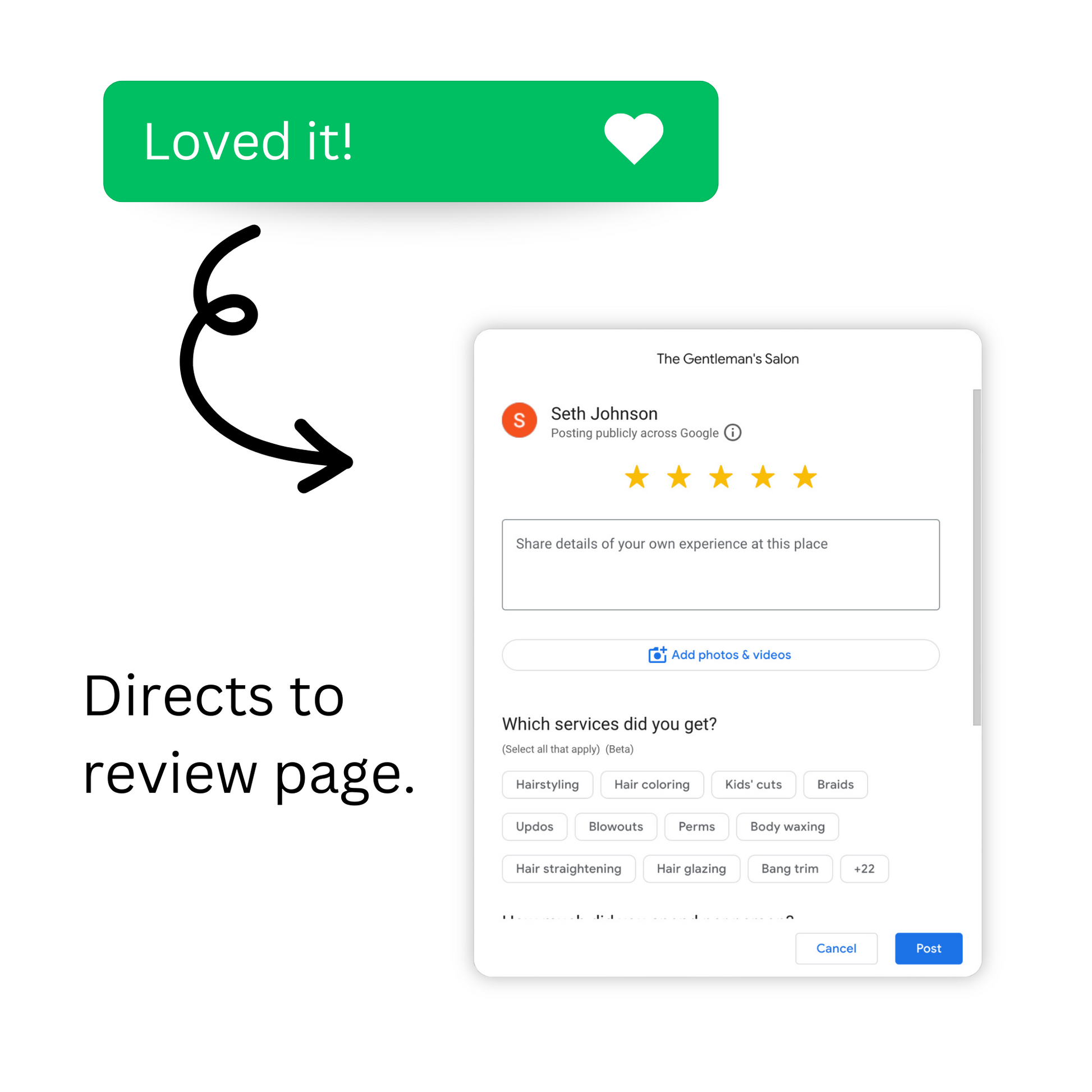 Review Filtration Loved It Button