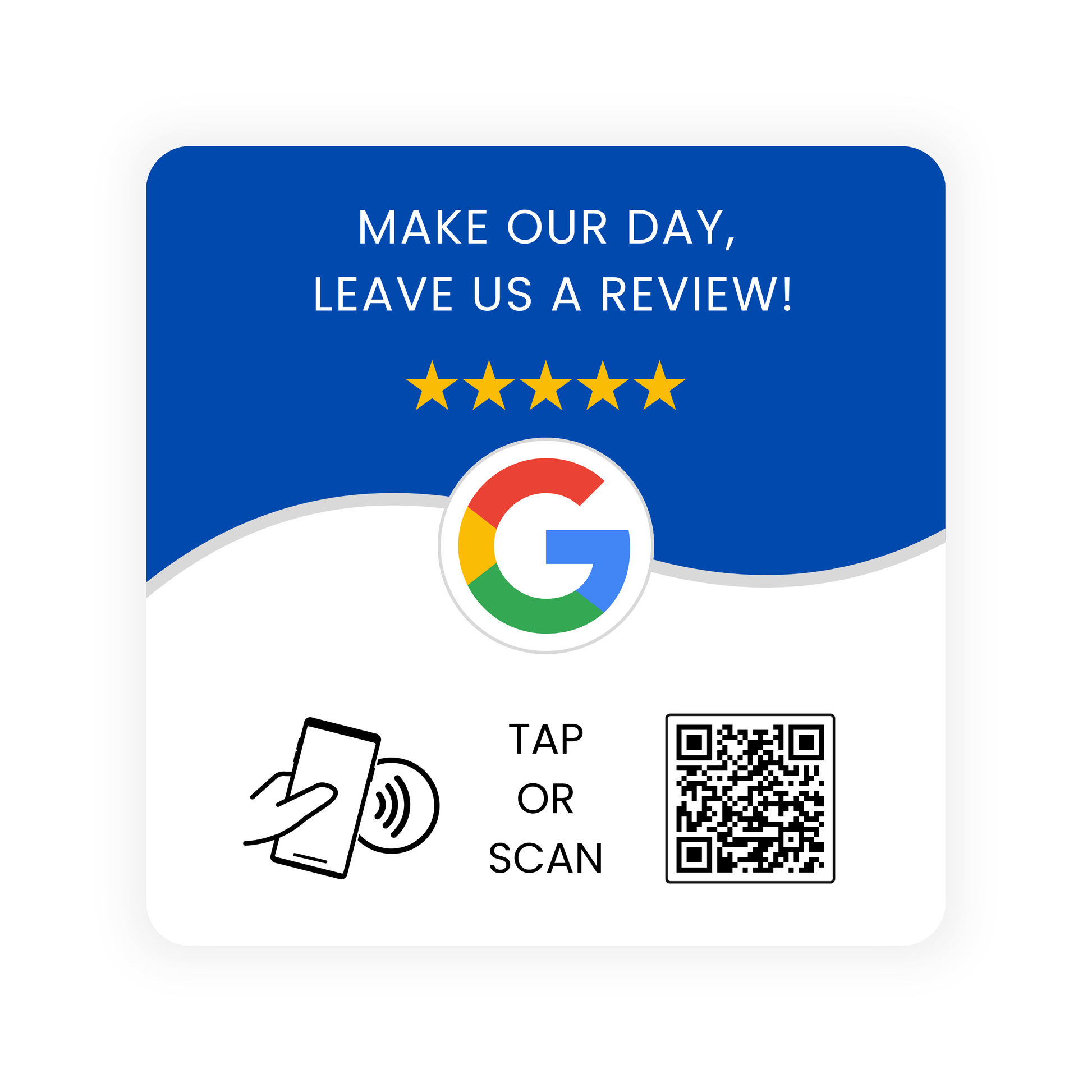 Tap Google Review Plate